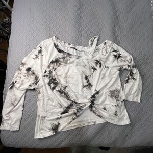 Tie Dye Long Sleeve Workout Top